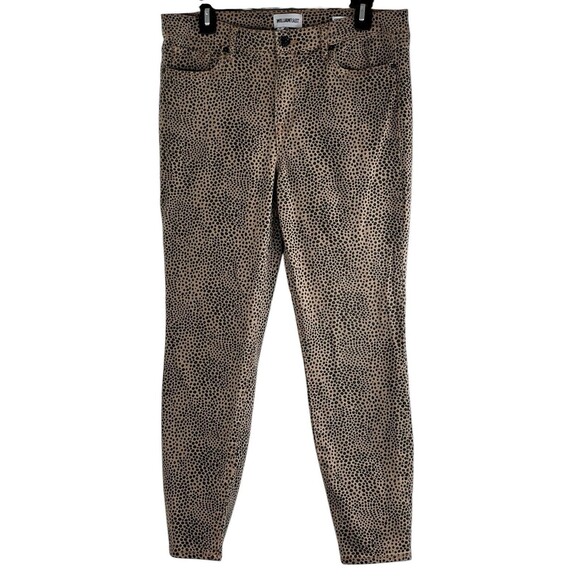 William Rast Jeans Women Perfect Skinny High Rise Stretch Animal Print 32 x 26 - Picture 1 of 8